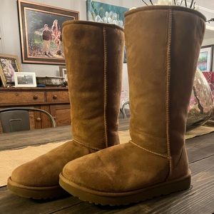 Tall camel UGG boots. Almost perfect condition